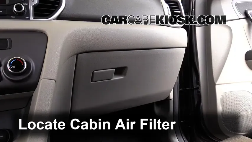 2017 Kia Sportage LX 2.4L 4 Cyl. Filtro de aire (interior) Cambio